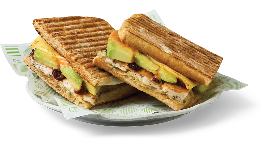 อะโวคาโดและอกไก่ชิโพเล่ Avocado & Chipotle Chicken Panini